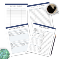 Travel Planner Printable (27 pages) - PDF Instant Download and Print