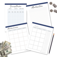 Budget and Savings Planner Printable (98 pages) - PDF Instant Download and Print