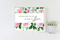 let all that you do be done in love printable