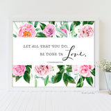 let all that you do be done in love printable
