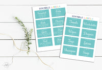 Editable Labels for Home Organization - DIY Labels - Type your Words