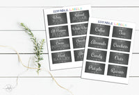 Editable Labels for Home Organization - DIY Labels - Type your Words