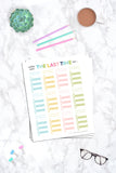 Chore Tracking Template • Spring Cleaning  • When to Clean Something Reminder